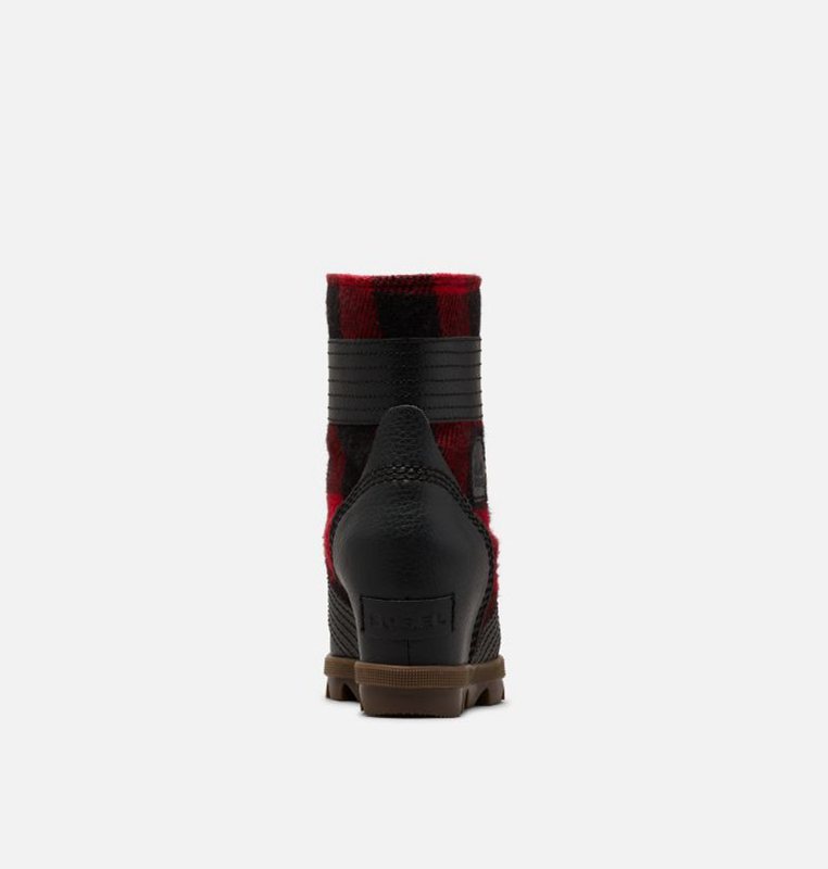 Kids Booties Black/Red - Sorel Youth Lexie™ Wedge - 267108-ZSM